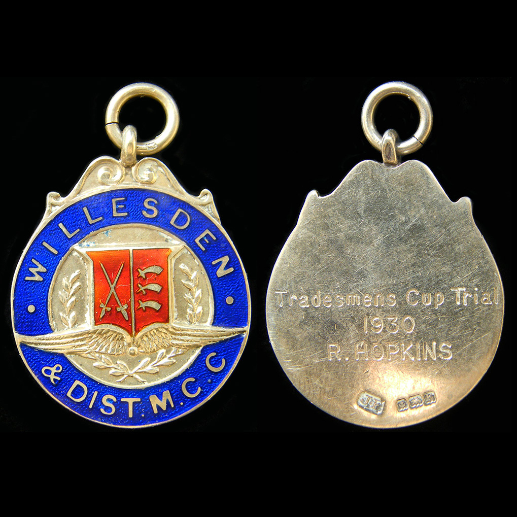 Willesden & District Motor Cycle Club Medallion